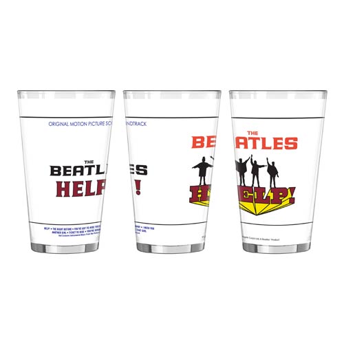Beatles Help! 16 oz. Sublimated Pint Glass